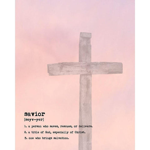 Savior III Black Modern Wood Framed Art Print with Double Matting by Murdock, Ramona