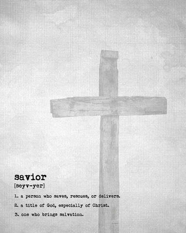 Savior II Black Ornate Wood Framed Art Print with Double Matting by Murdock, Ramona