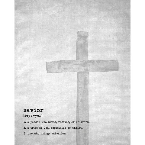 Savior II Black Modern Wood Framed Art Print by Murdock, Ramona