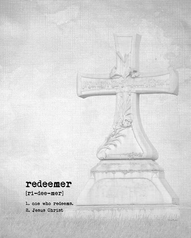 Redeemer II White Modern Wood Framed Art Print with Double Matting by Murdock, Ramona