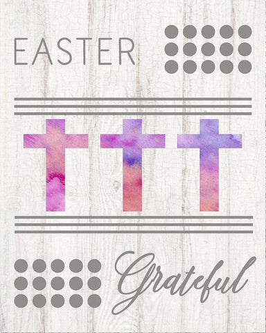 Easter Grateful Black Ornate Wood Framed Art Print with Double Matting by Murdock, Ramona