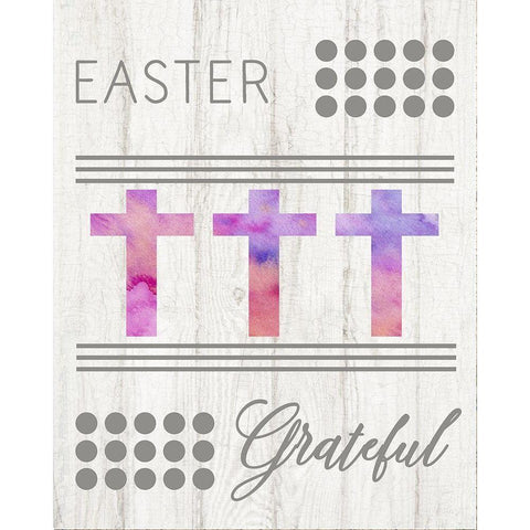 Easter Grateful Black Modern Wood Framed Art Print with Double Matting by Murdock, Ramona