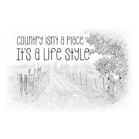 Country Style White Modern Wood Framed Art Print by Murdock, Ramona