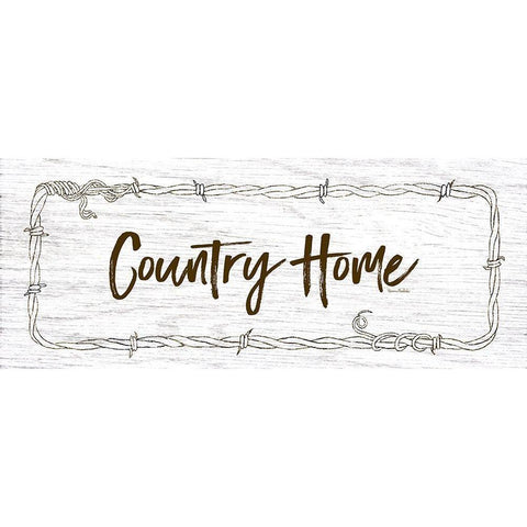 Country Home White Modern Wood Framed Art Print by Murdock, Ramona