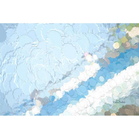 By a Landslide White Modern Wood Framed Art Print by Murdock, Ramona