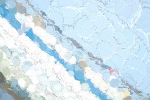 A Little Tipsy White Modern Wood Framed Art Print with Double Matting by Murdock, Ramona