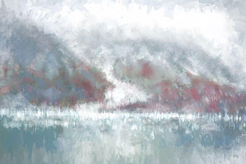 Glacier IV White Modern Wood Framed Art Print with Double Matting by Murdock, Ramona