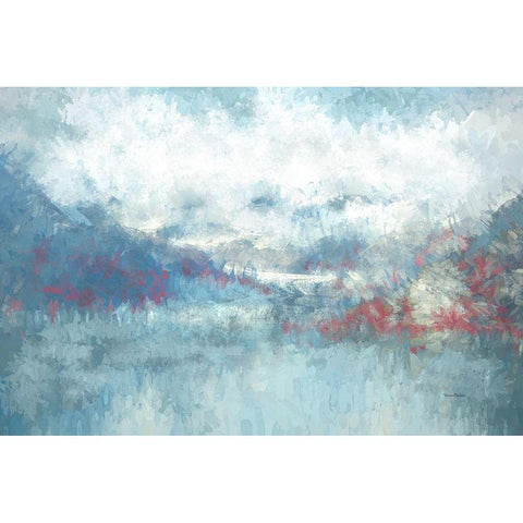 Glacier III Gold Ornate Wood Framed Art Print with Double Matting by Murdock, Ramona