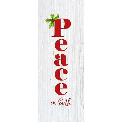 Peace on Earth Black Modern Wood Framed Art Print by Murdock, Ramona