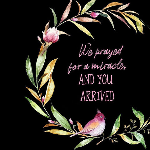 We Prayed for a Miracle White Modern Wood Framed Art Print by Murdock, Ramona