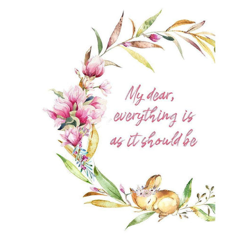 Everything Is As It Should Be White Modern Wood Framed Art Print by Murdock, Ramona