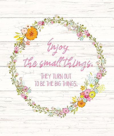 Small Things, Big Things White Modern Wood Framed Art Print with Double Matting by Murdock, Ramona