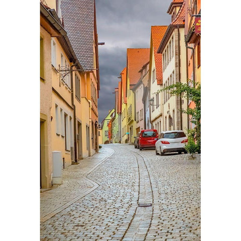 Rothenberg Hill Street White Modern Wood Framed Art Print by Murdock, Ramona