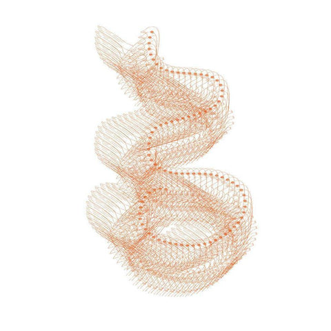 Abstract Birds I Gold Ornate Wood Framed Art Print with Double Matting by Murdock, Ramona