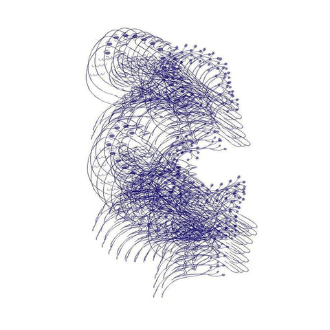 Abstract Birds IV Gold Ornate Wood Framed Art Print with Double Matting by Murdock, Ramona