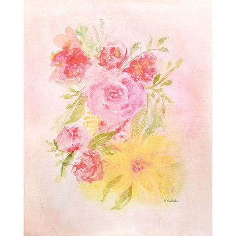 Blooms No. 1 White Modern Wood Framed Art Print by Murdock, Ramona