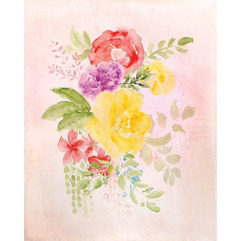 Blooms No. 2 White Modern Wood Framed Art Print by Murdock, Ramona