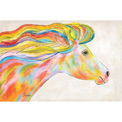 Born this Way White Modern Wood Framed Art Print by Murdock, Ramona