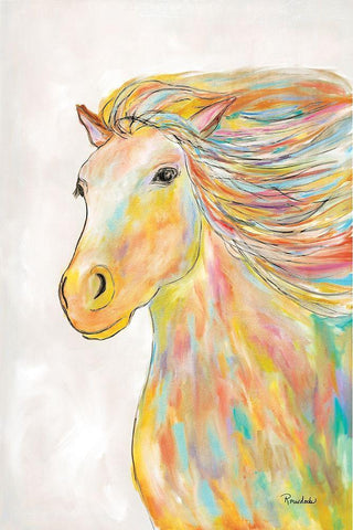 Into the Wind Black Ornate Wood Framed Art Print with Double Matting by Murdock, Ramona