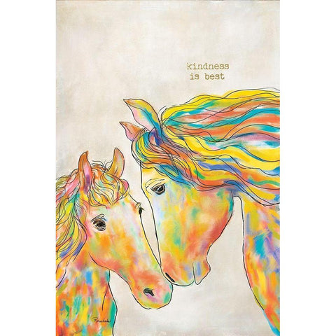 Kindness is Best White Modern Wood Framed Art Print by Murdock, Ramona