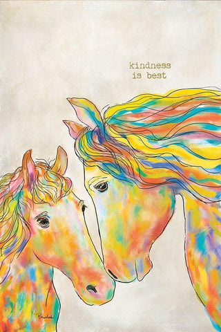 Kindness is Best Black Ornate Wood Framed Art Print with Double Matting by Murdock, Ramona