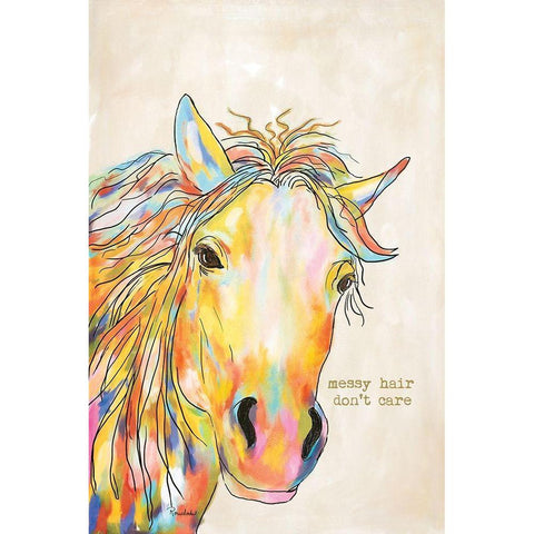 Messy Hair White Modern Wood Framed Art Print by Murdock, Ramona