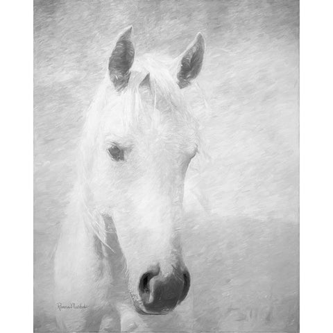 The Queen White Modern Wood Framed Art Print by Murdock, Ramona