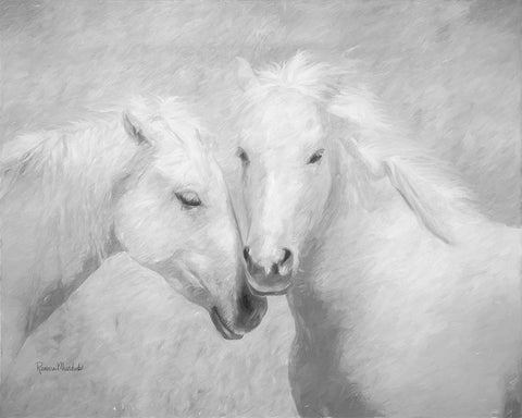 So Happy Together White Modern Wood Framed Art Print with Double Matting by Murdock, Ramona