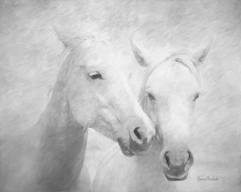 Better Together White Modern Wood Framed Art Print with Double Matting by Murdock, Ramona