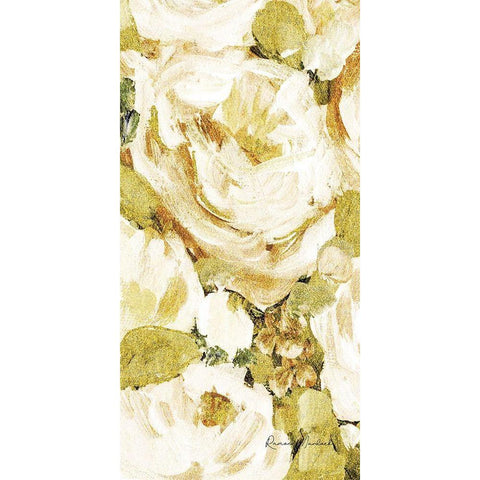Golden Glitter Roses No. 1 Black Modern Wood Framed Art Print by Murdock, Ramona