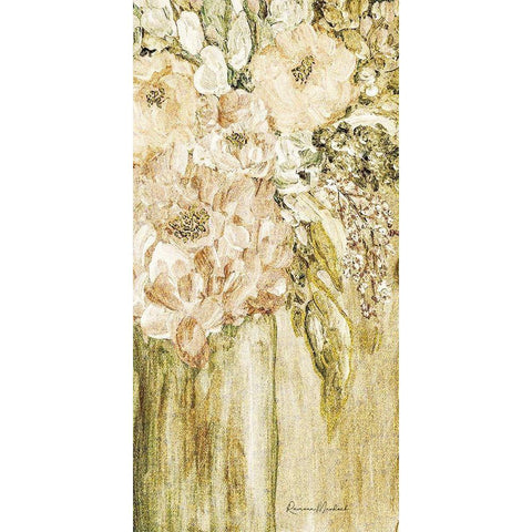 Golden Glitter Vase No. 2 Black Modern Wood Framed Art Print by Murdock, Ramona