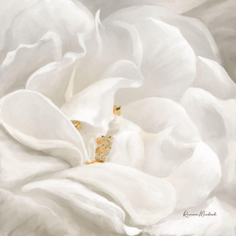 Neutral Rose No. 1 White Modern Wood Framed Art Print by Murdock, Ramona