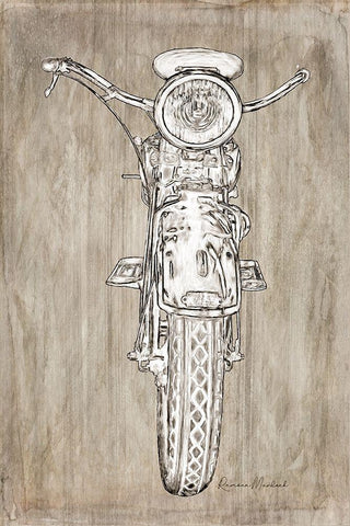 Dream Cycle No. 1 White Modern Wood Framed Art Print with Double Matting by Murdock, Ramona