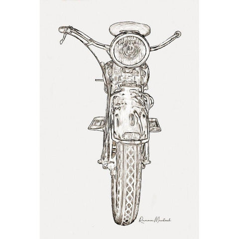 Upstanding Cycle I Black Modern Wood Framed Art Print by Murdock, Ramona