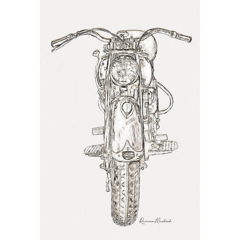 Upstanding Cycle II White Modern Wood Framed Art Print by Murdock, Ramona