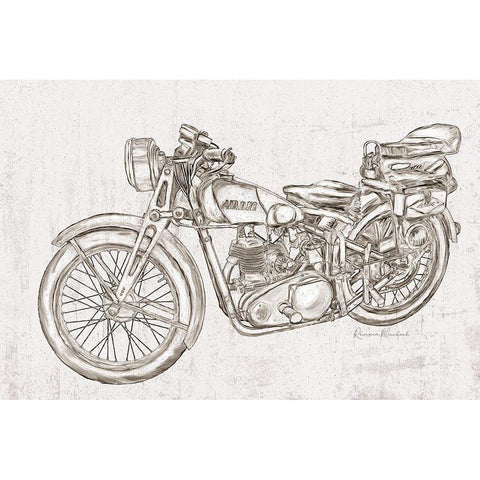 Sweet Ride No. 4 White Modern Wood Framed Art Print by Murdock, Ramona