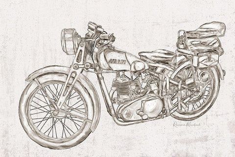 Sweet Ride No. 4 White Modern Wood Framed Art Print with Double Matting by Murdock, Ramona