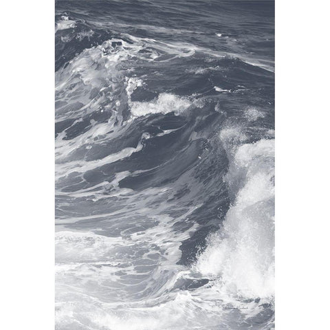 Ocean Wave No. 3 Black Modern Wood Framed Art Print by Murdock, Ramona