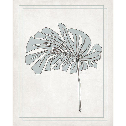 Tropical Monstera IV White Modern Wood Framed Art Print by Murdock, Ramona