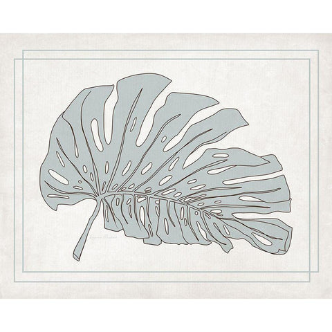 Tropical Monstera II Gold Ornate Wood Framed Art Print with Double Matting by Murdock, Ramona