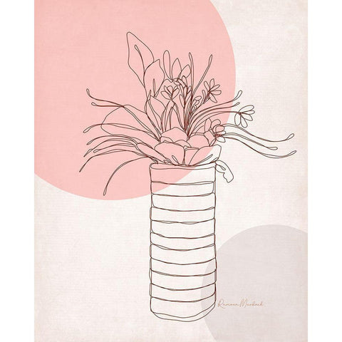 Spotlight on Vase I Gold Ornate Wood Framed Art Print with Double Matting by Murdock, Ramona