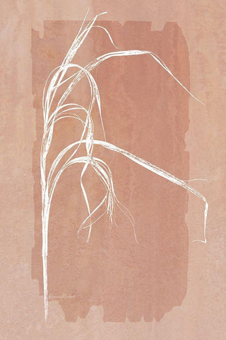 Fall Grasses No. 1 Black Ornate Wood Framed Art Print with Double Matting by Murdock, Ramona