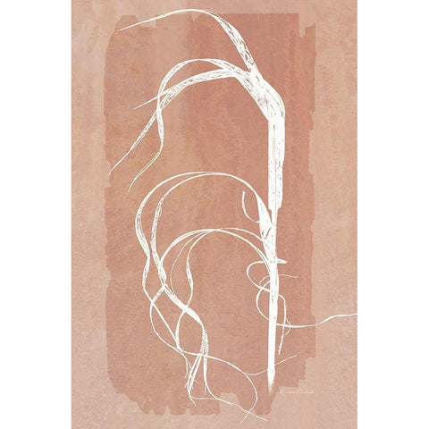 Fall Grasses No. 2 White Modern Wood Framed Art Print by Murdock, Ramona