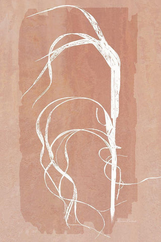 Fall Grasses No. 2 White Modern Wood Framed Art Print with Double Matting by Murdock, Ramona