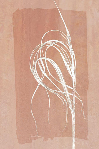 Fall Grasses No. 4 White Modern Wood Framed Art Print with Double Matting by Murdock, Ramona