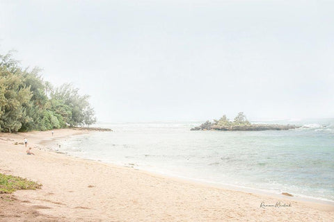 Day at the Beach II Black Ornate Wood Framed Art Print with Double Matting by Murdock, Ramona