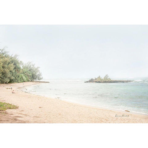 Day at the Beach II Black Modern Wood Framed Art Print by Murdock, Ramona