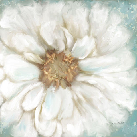 Zinnia I Black Modern Wood Framed Art Print with Double Matting by Murdock, Ramona