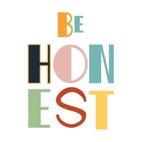 Be Honest Gold Ornate Wood Framed Art Print with Double Matting by Murdock, Ramona