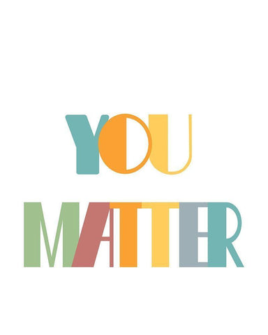 You Matter Black Ornate Wood Framed Art Print with Double Matting by Murdock, Ramona